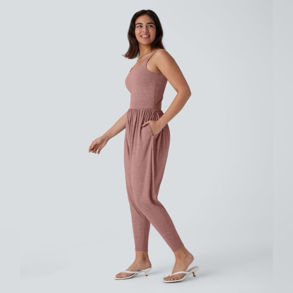 Halara Harem Casual Jumpsuit with Pocket-Easy Peezy Edition Size L NWT - Picture 2 of 12